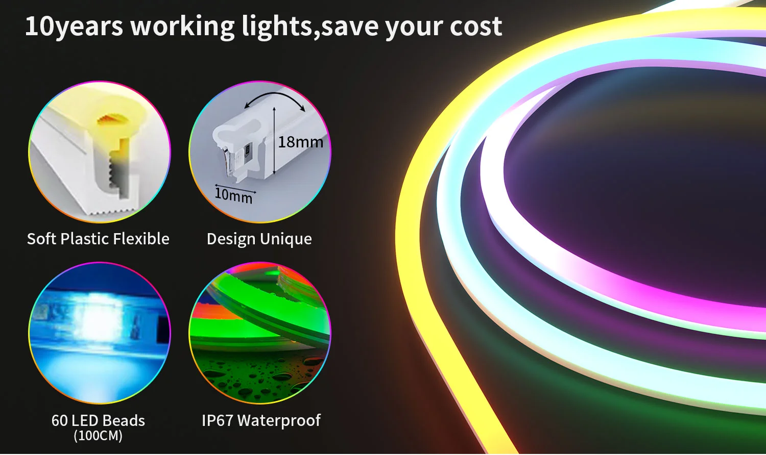 flexible neon led strip